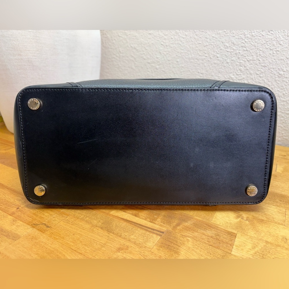 Michael Kors Black Pebbled Leather Bedford Medium Pocket Tote Bag - Picture 6 of 13